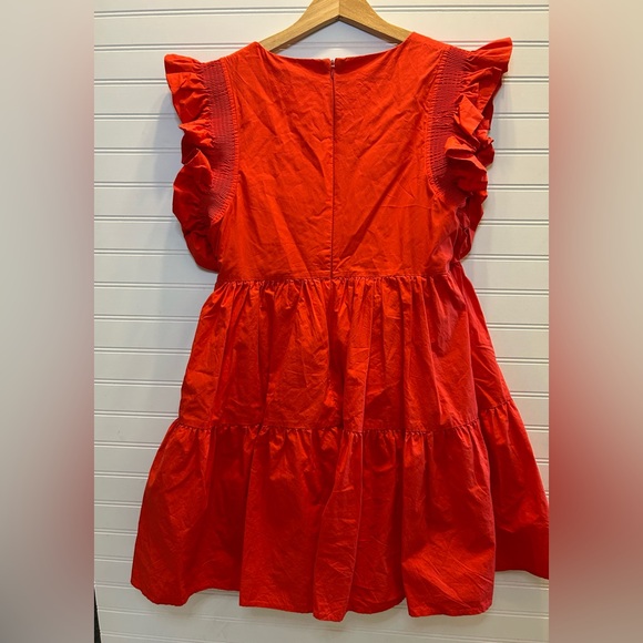 English Factory Ruffled Dress With Smocking Detail Size S - Picture 4 of 6